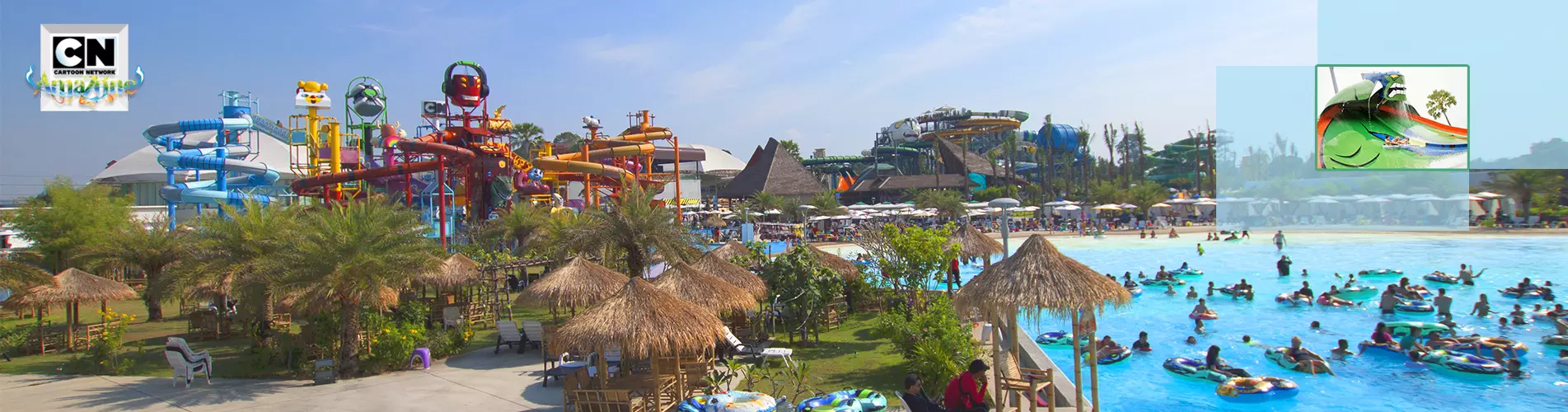 泰國芭堤雅水上樂園 Cartoon Network Amazone Water Park Pattaya